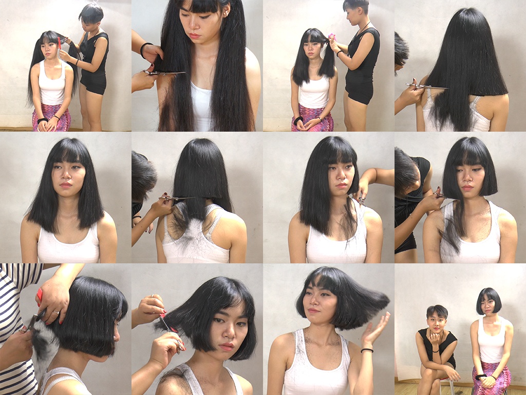 miss xue long to bob haircut in stages part 2