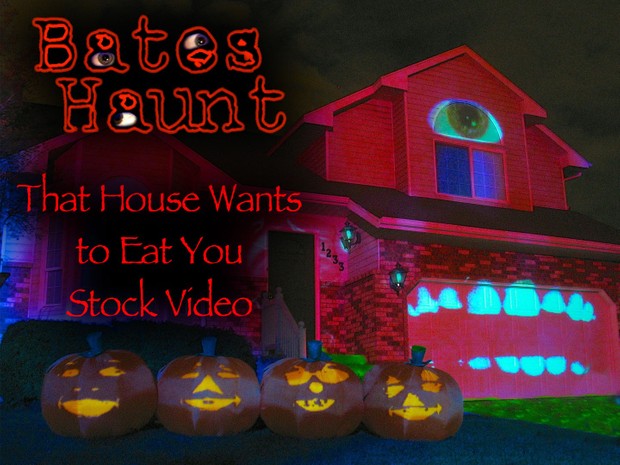 That House Wants To Eat You Singing Pumpkins BatesHaunt HD Stock Video