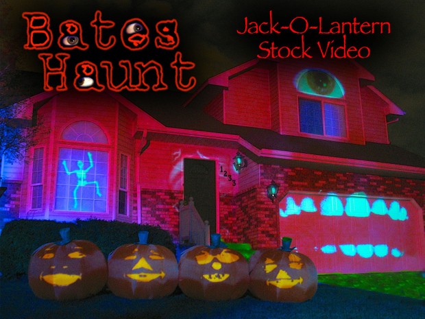 Jack-O-Lantern Singing Pumpkins BatesHaunt HD Stock Video