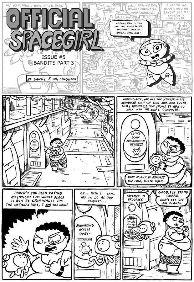 Official Space Girl issue # 5: Bandits part 3 of 3