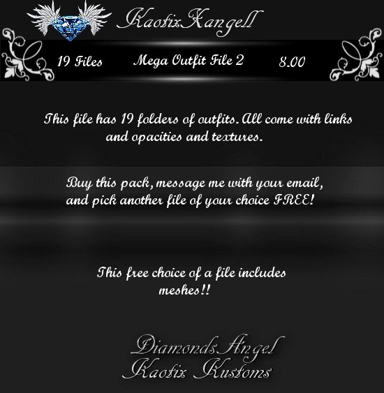 Mega Outfit File 2 -19 files
