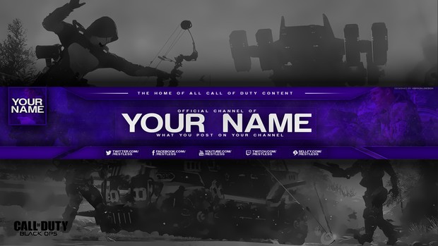 Call of Duty Youtube Banner | $0.90 SALE!