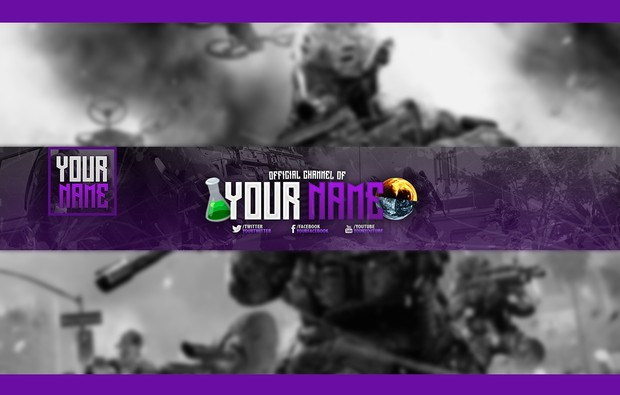 Call of Duty Youtube Banner | $0.90 SALE!
