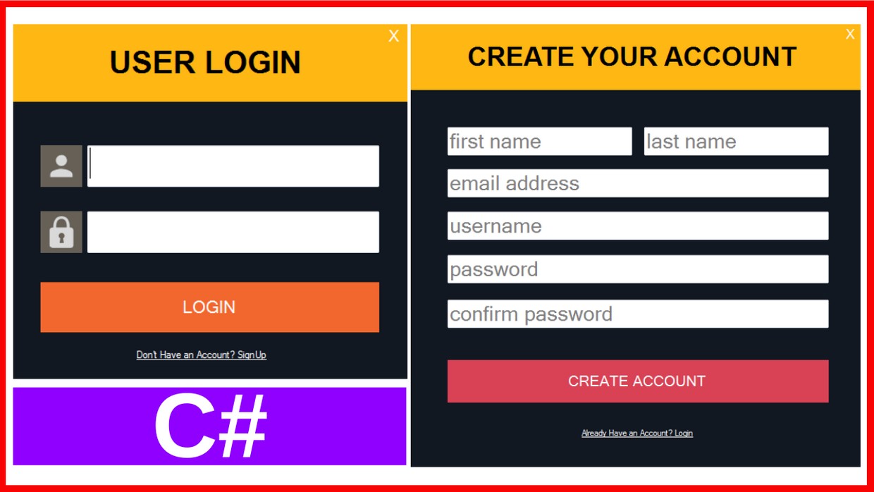 C# Login And Register Form With MySQL DataBase - 1BestCsharp