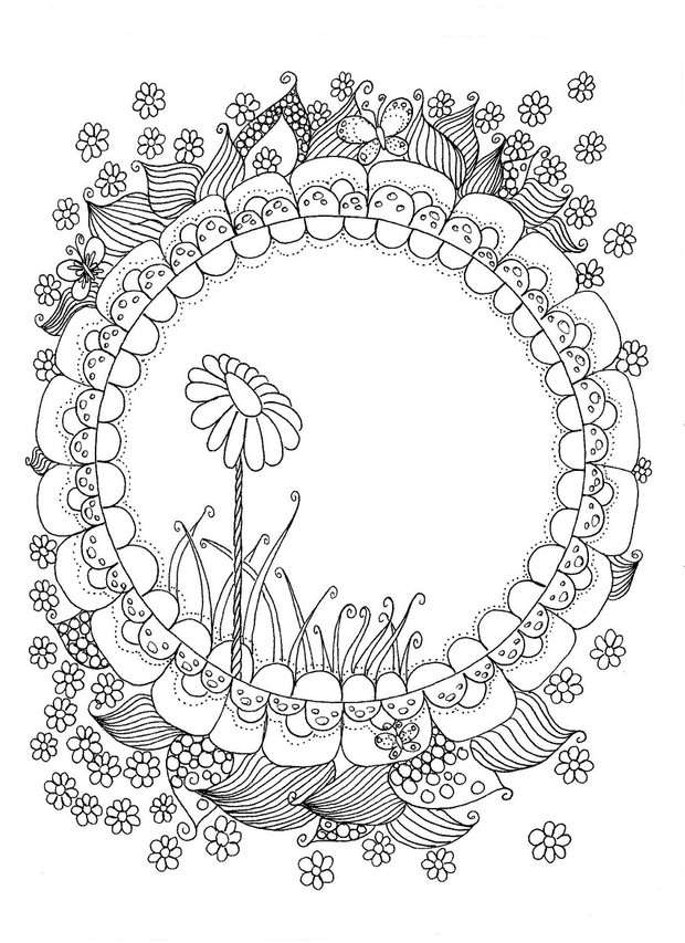 Stand Like a Flower Coloring Page