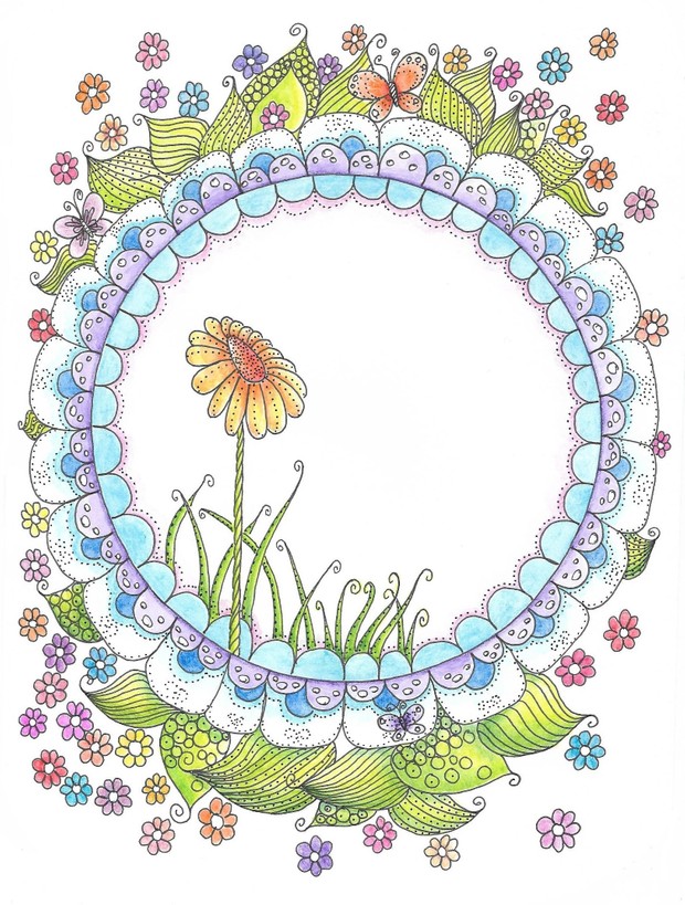 Stand Like a Flower Coloring Page