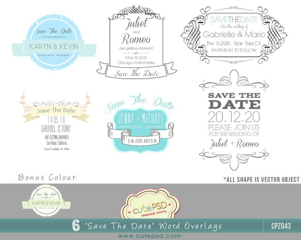 cpz043 save the date photo overlays photoshop templa