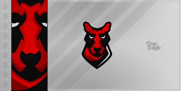 Kangaroo Mascot Logo!