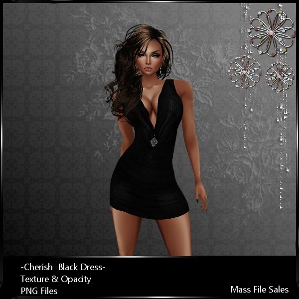 Imvu Clothing Cherish Black Dress
