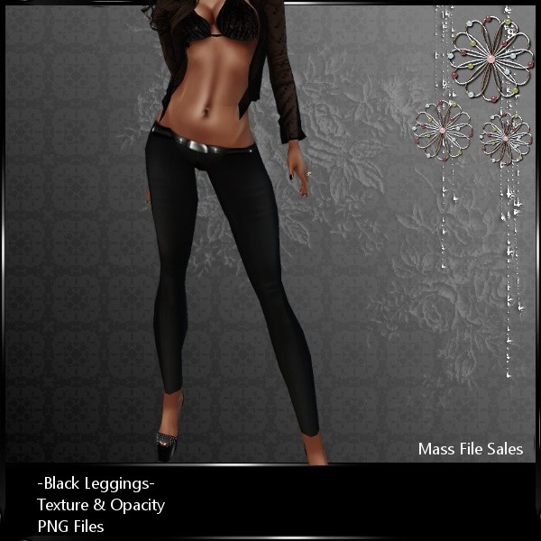 IMVU Textures Black Pants