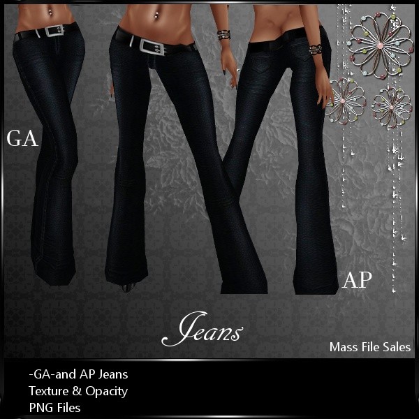 IMVU Clothing Patterned Jeans