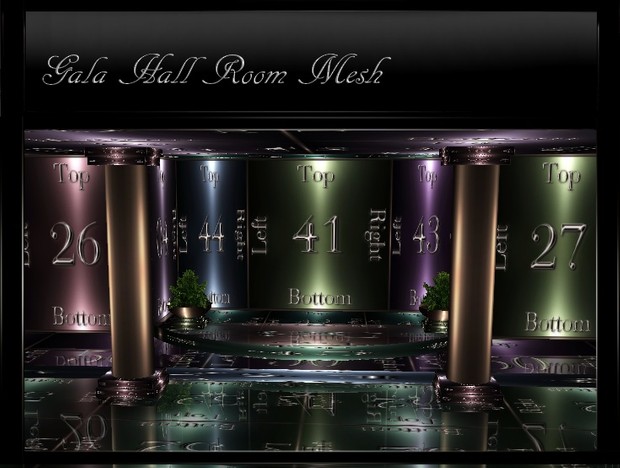 IMVU Mesh Gala Hall Room Mesh