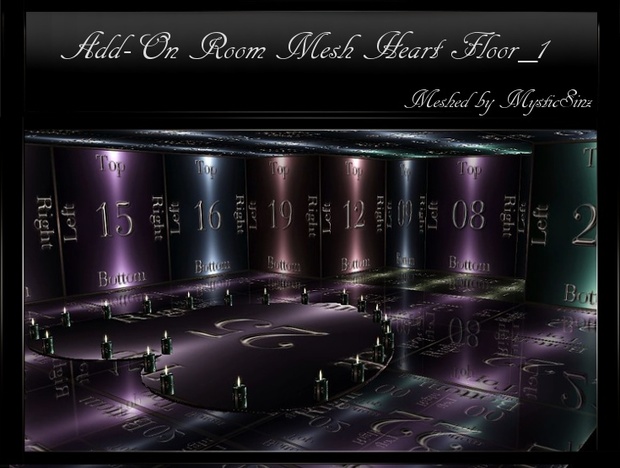IMVU Mesh Add On Room Heart Floor
