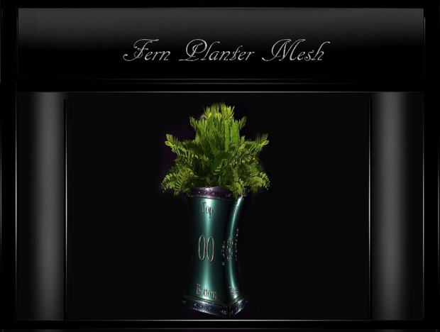 IMVU Furniture Fern Planter Mesh