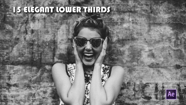 Elegant Lower thirds for After effetcts