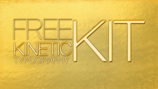 Free kinetic Typography Kit