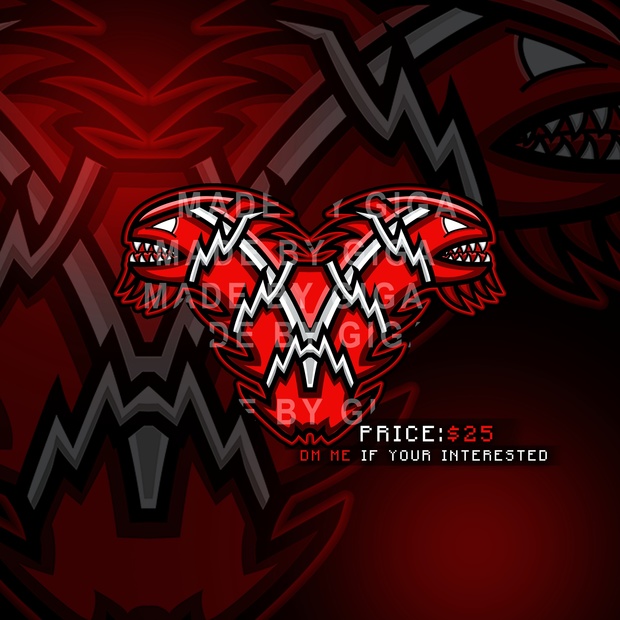 CUSTOM Drawn Human/Animal Mascot Logo Design