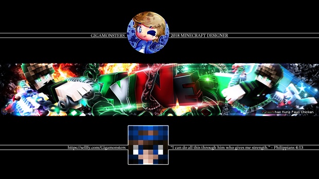 Minecraft PROFESSIONAL BANNER+Profile Picture