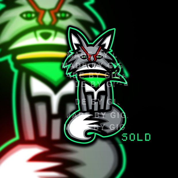 CUSTOM Drawn Human/Animal Mascot Logo Design