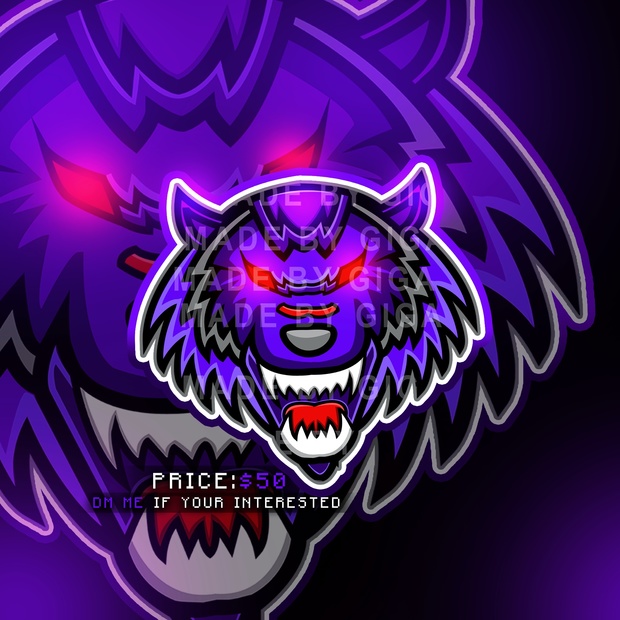 CUSTOM Drawn Human/Animal Mascot Logo Design