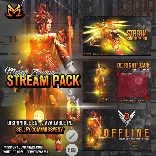 Stream Pack | Mercy Zhuque Overwatch