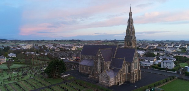 Seaside Town at Dawn in Ireland
