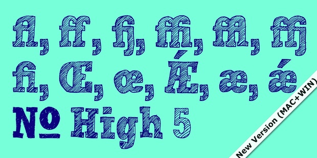 Font | Hand Scribble Sketch Rock