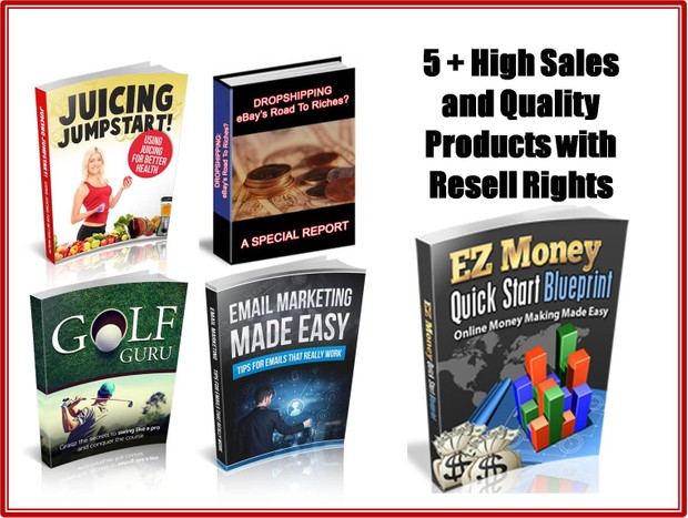 5 High Sales and Quality Products With Resell Rights