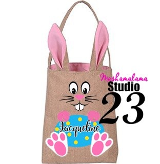 Bunny Face Bag with Personalized Egg