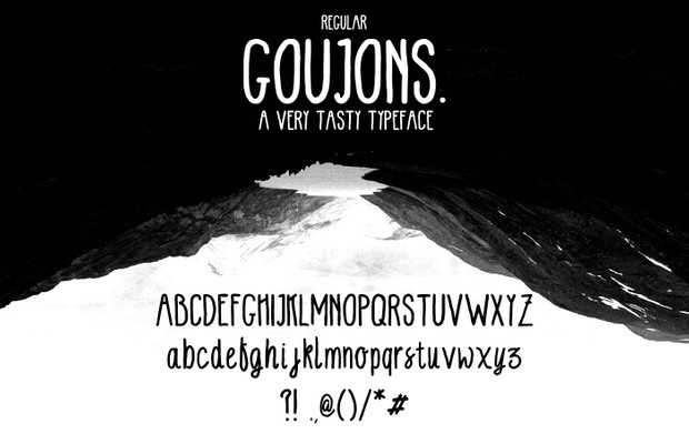 The 'Goujons' Font (Commercial Licence)