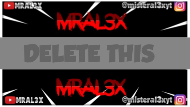 Banner Overlay Youtube By Mral3x Mral3xgraphics