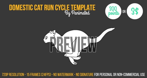 Cat Run Cycle Template