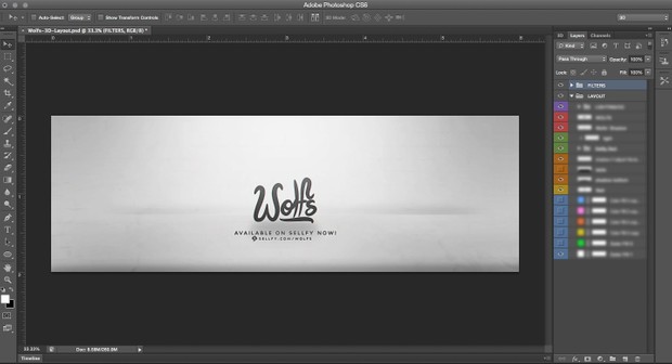 3D Lightroom Header Layout!