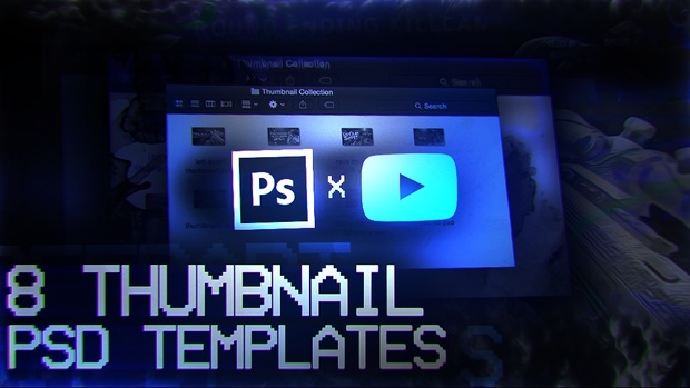 8 Thumbnail Template PSD's