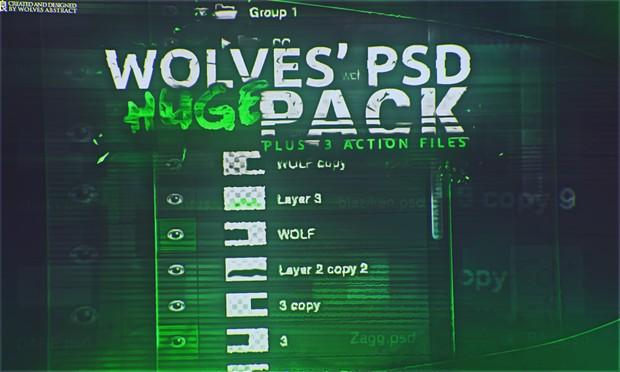 Wolfs HUGE PSD Pack