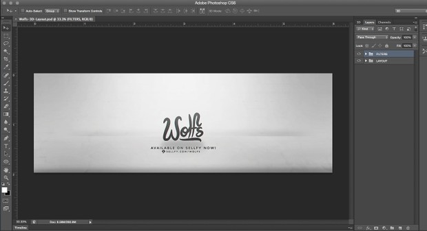 3D Lightroom Header Layout!
