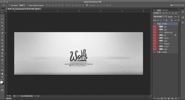 3D Lightroom Header Layout!