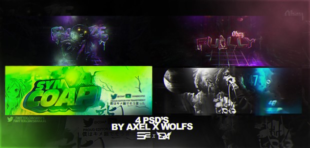 4 Exclusive PSD's (ft. SoaR Axel)