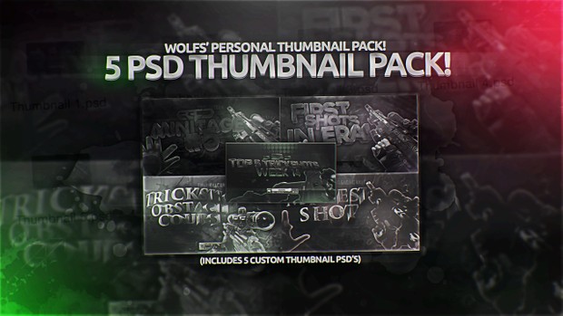 5 Personal Thumbnail PSDs!