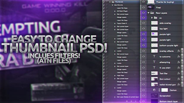 Easy to Change Thumbnail PSD! (INCLUDES ATN!)
