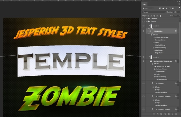 Jesperish 3D layerstyles