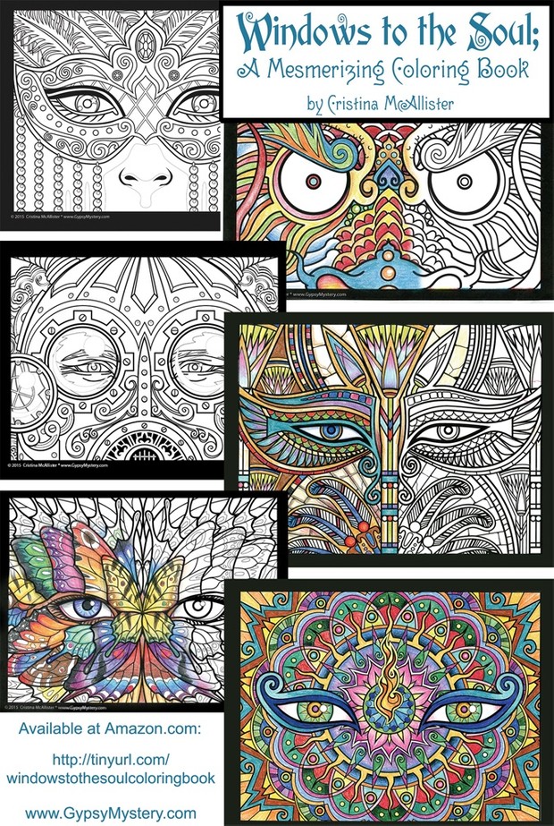 Windows to the Soul Coloring Book - 30 Print-Your-Own Coloring Pages