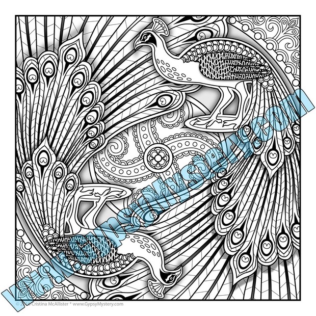 Mandala Carnival Print Pack #2 - 12 Printable Coloring Pages by Cristina McAllister