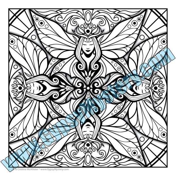 Mandala Carnival Print Pack #2 - 12 Printable Coloring Pages by Cristina McAllister