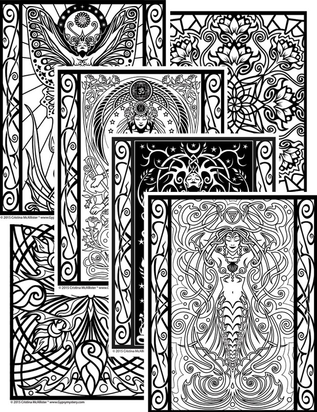 Sacred Beauty Coloring Book - 24 Print-Your-Own Coloring Pages