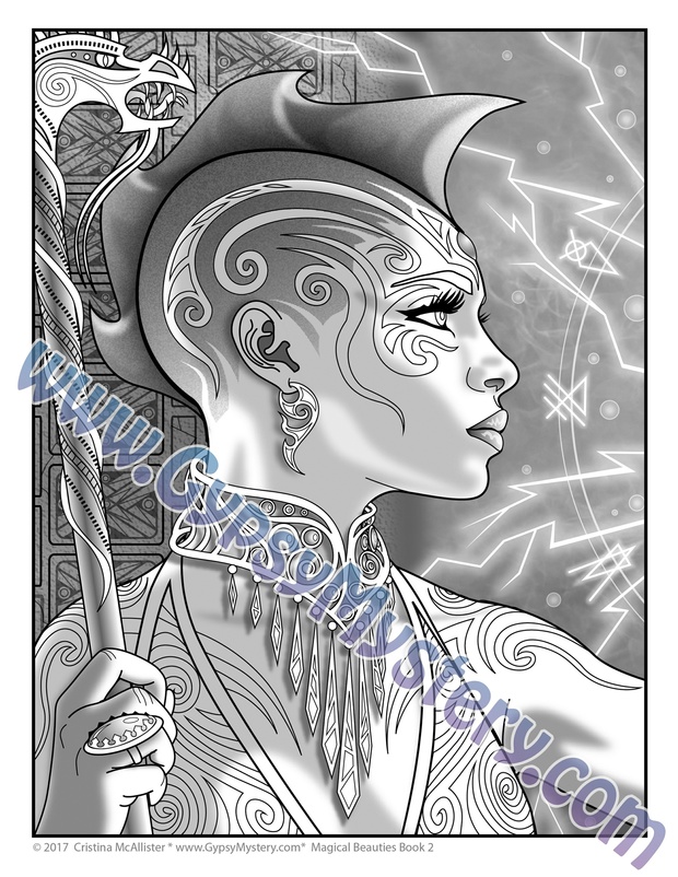 Magical Beauties Book 2 - 20 Print-Your-Own Coloring Pages, plus pro coloring tips