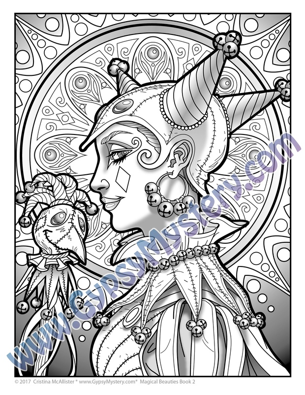 Magical Beauties Book 2 - 20 Print-Your-Own Coloring Pages, plus pro coloring tips