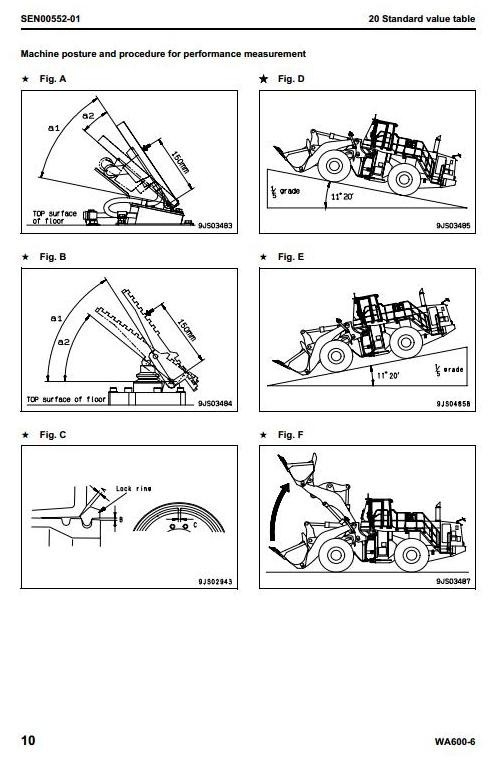Komatsu Wheel Loader WA600-6 Galeo sn: 60001 and up Workshop Service Manual