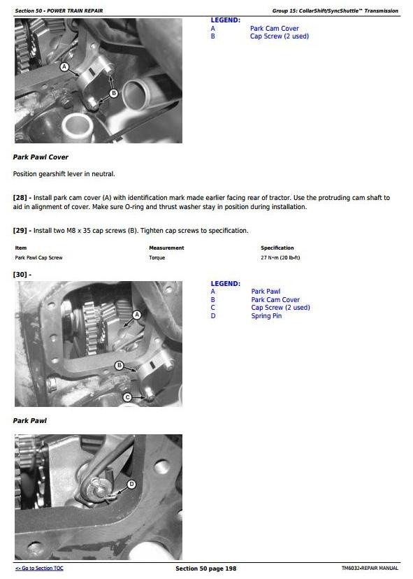 John Deere 5425, 5625, 5725 Narrow, Orchard & HC Tractors Service Repair Manual (TM6032)
