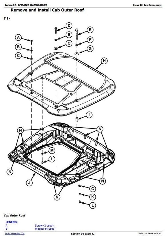 John Deere 5425, 5625, 5725 Narrow, Orchard & HC Tractors Service Repair Manual (TM6032)
